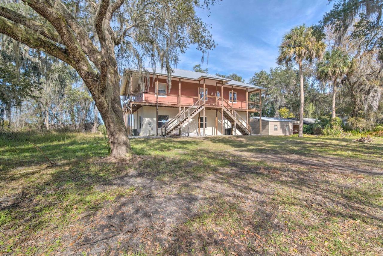 Lakefront Crystal River Home With Private Dock! Ngoại thất bức ảnh
